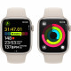 Apple Watch Series 9 GPS 45mm Starlight Aluminum Case w. Starlight Sport Band - S/M (MR963)